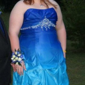 Blue ombré Prom Dress